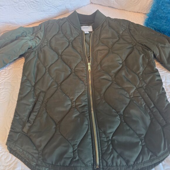 Old Navy Quilted Zip Jacket Womens Medium M Excellent Condition Green - Picture 5 of 12
